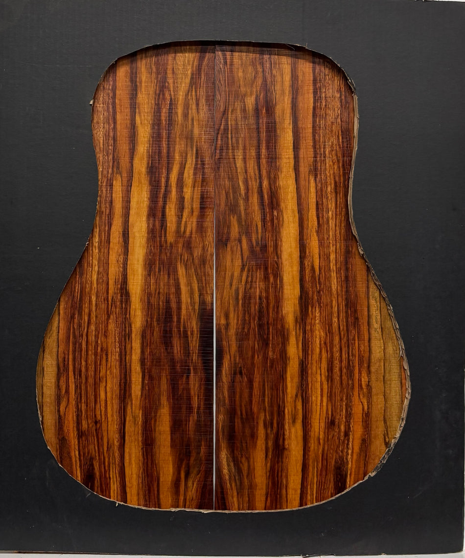 Juego de fondo y aros de guitarra de grado AAAA Dreadnought de palisandro de la India Oriental #61 