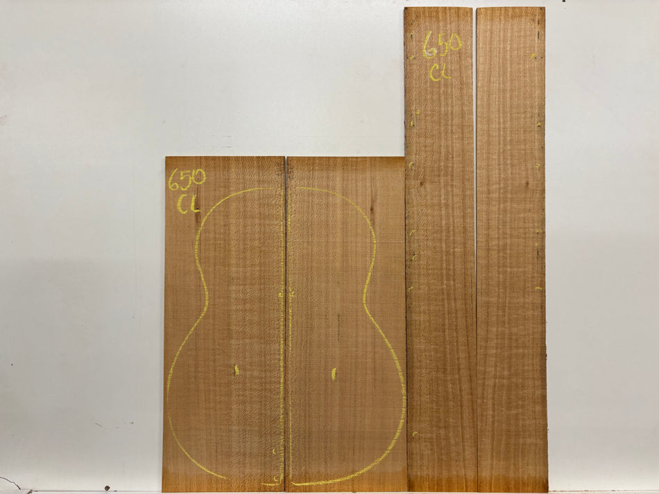 Lacewood Classical Guitar Back & Side Set- BC Grade #650