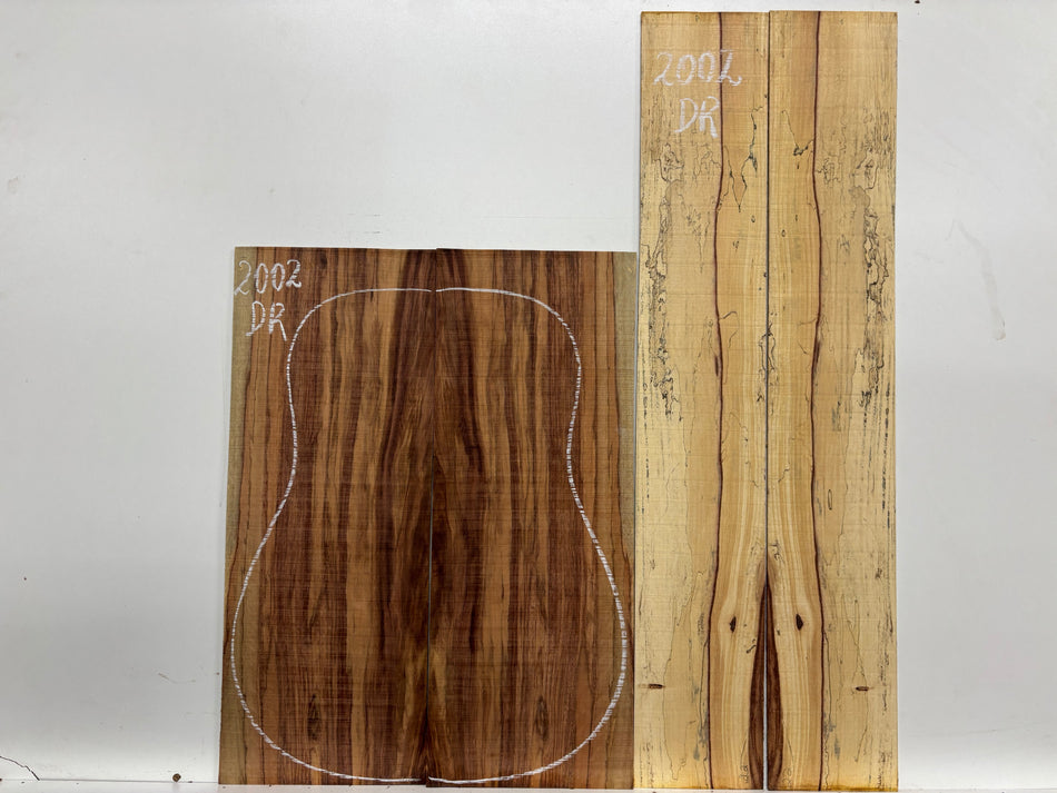 Juego de fondo y aros de guitarra de grado AAAA Dreadnought de palisandro de la India Oriental #61 