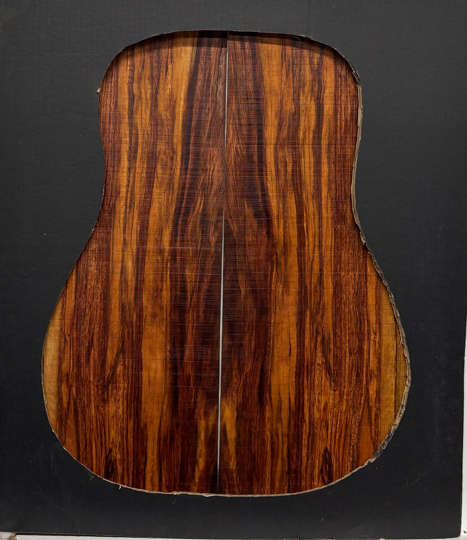 Juego de fondo y aros de guitarra de grado AAAA Dreadnought de palisandro de la India Oriental #61 