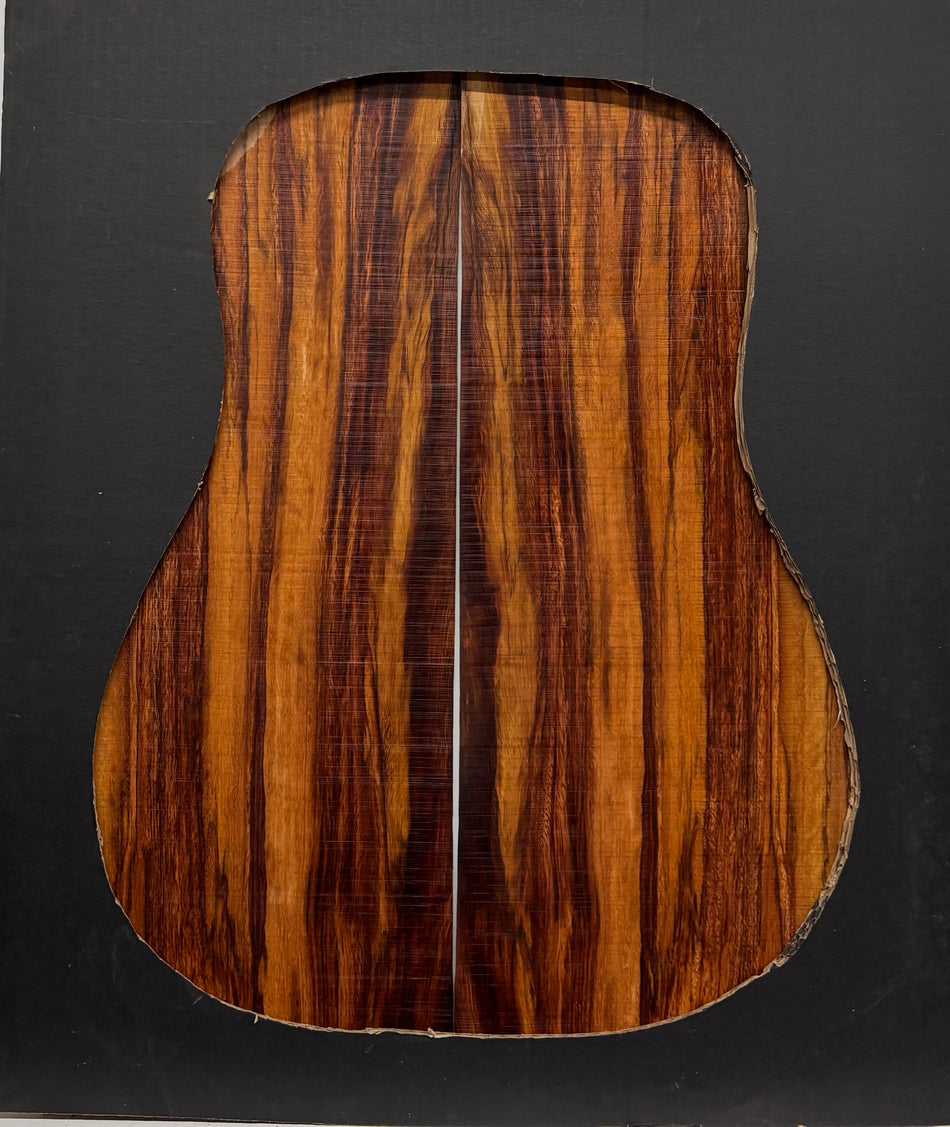 Juego de fondo y aros de guitarra de grado AAAA Dreadnought de palisandro de la India Oriental #61 