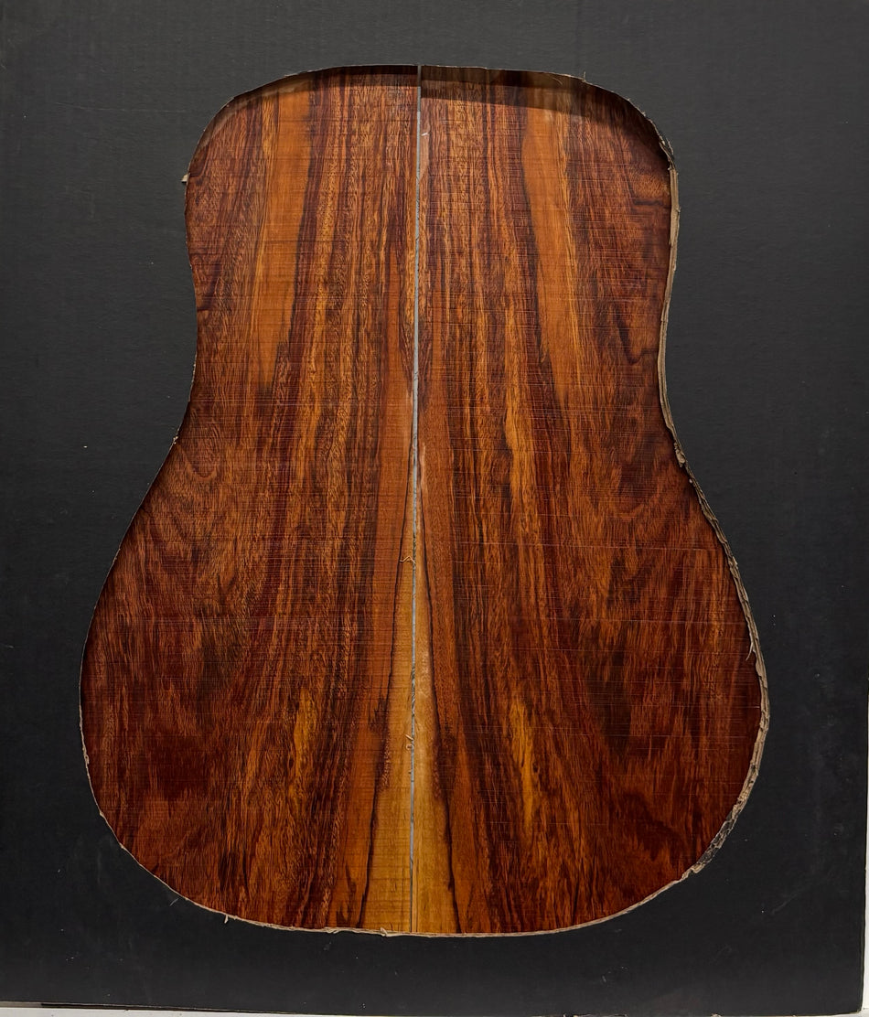 Royal Red Tamarind Dreadnought Guitar Back and Side Set #2004