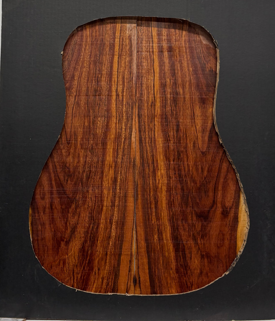 Royal Red Tamarind Dreadnought Guitar Back and Side Set #2005