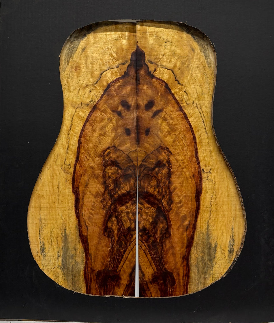 Royal Red Tamarind Dreadnought Guitar Back and Side Set #2007