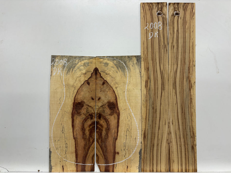 Royal Red Tamarind Dreadnought Guitar Back and Side Set #2008