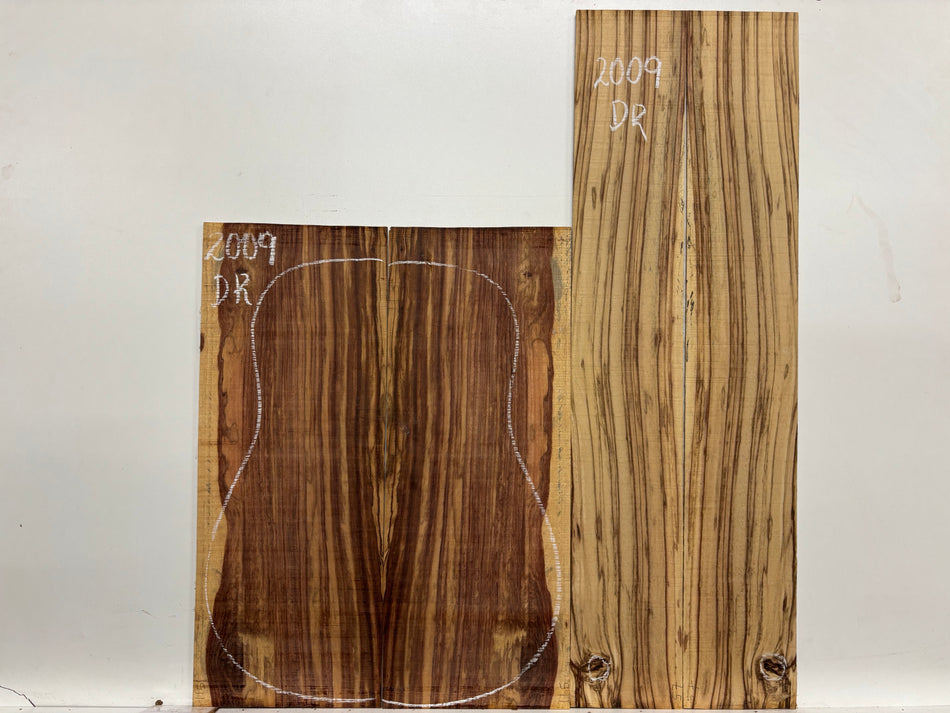 Royal Red Tamarind Dreadnought Guitar Back and Side Set #2009