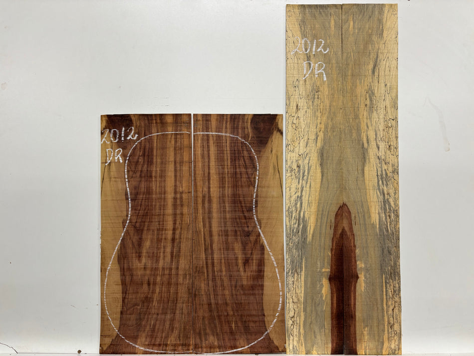 Juego de fondo y aros de guitarra de grado AAAA Dreadnought de palisandro de la India Oriental #61 