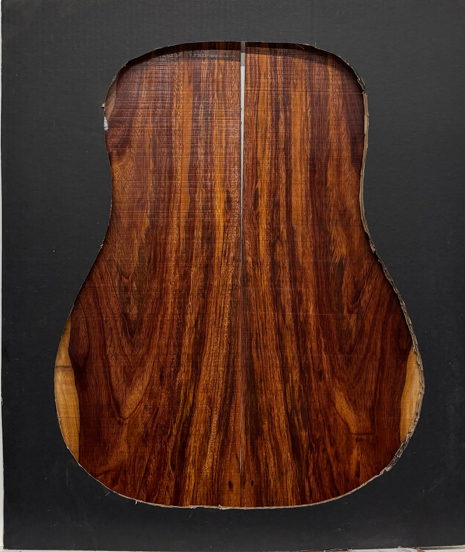 Juego de fondo y aros de guitarra de grado AAAA Dreadnought de palisandro de la India Oriental #61 