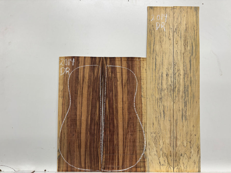 Juego de fondo y aros de guitarra de grado AAAA Dreadnought de palisandro de la India Oriental #61 