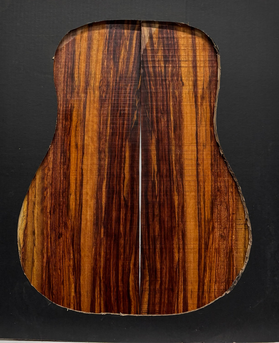 Juego de fondo y aros de guitarra de grado AAAA Dreadnought de palisandro de la India Oriental #61 