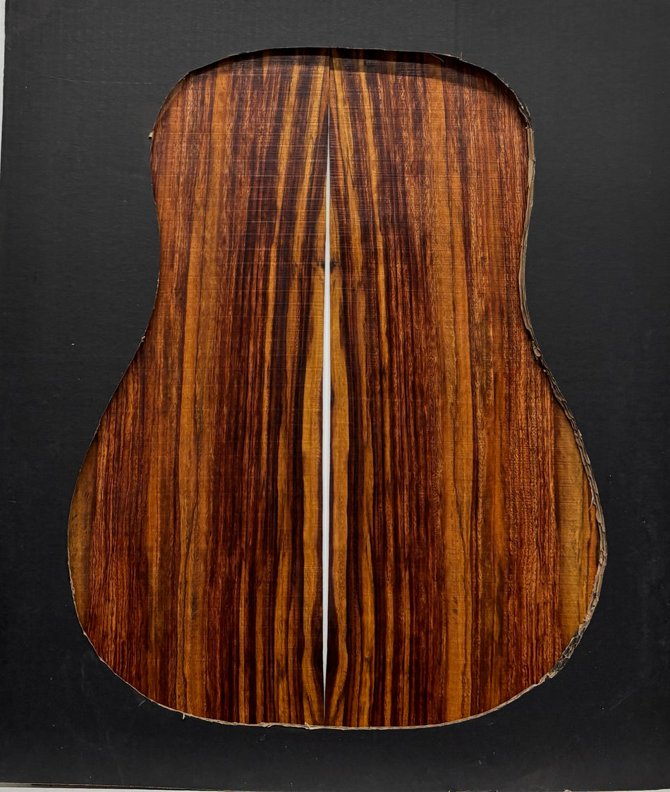 Juego de fondo y aros de guitarra de grado AAAA Dreadnought de palisandro de la India Oriental #61 