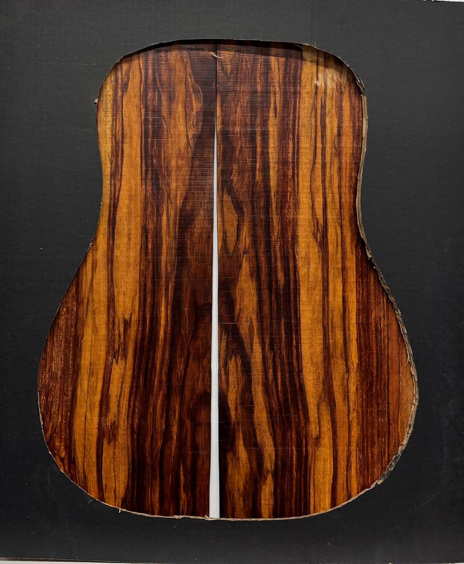 Juego de fondo y aros de guitarra de grado AAAA Dreadnought de palisandro de la India Oriental #61 