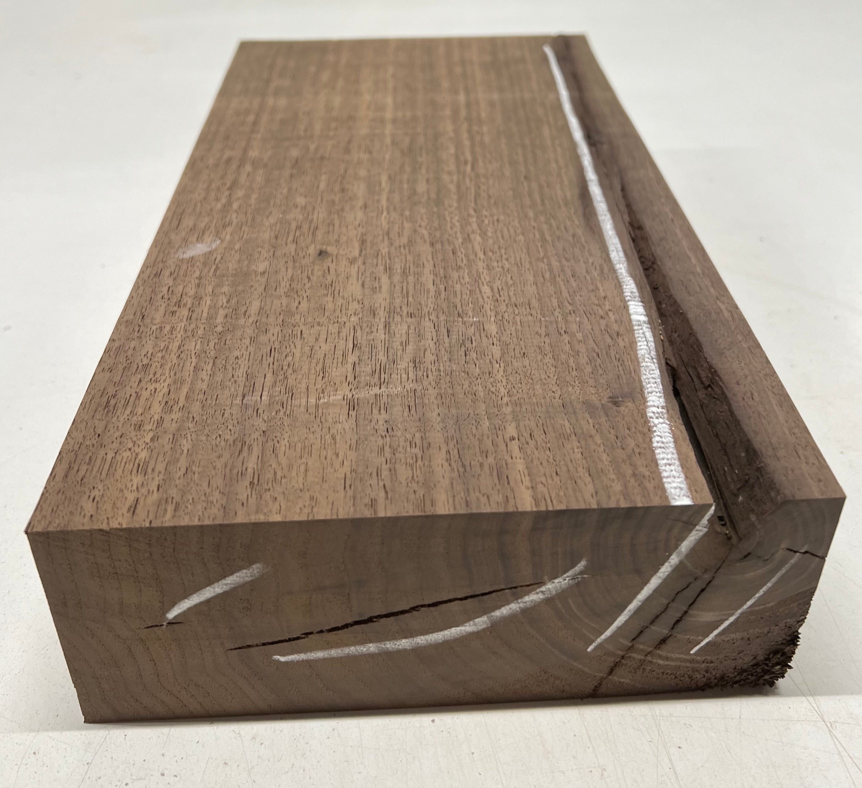Black Walnut Lumber Board Wood Blank 13&quot;x7&quot;x 2-3/4&quot; 