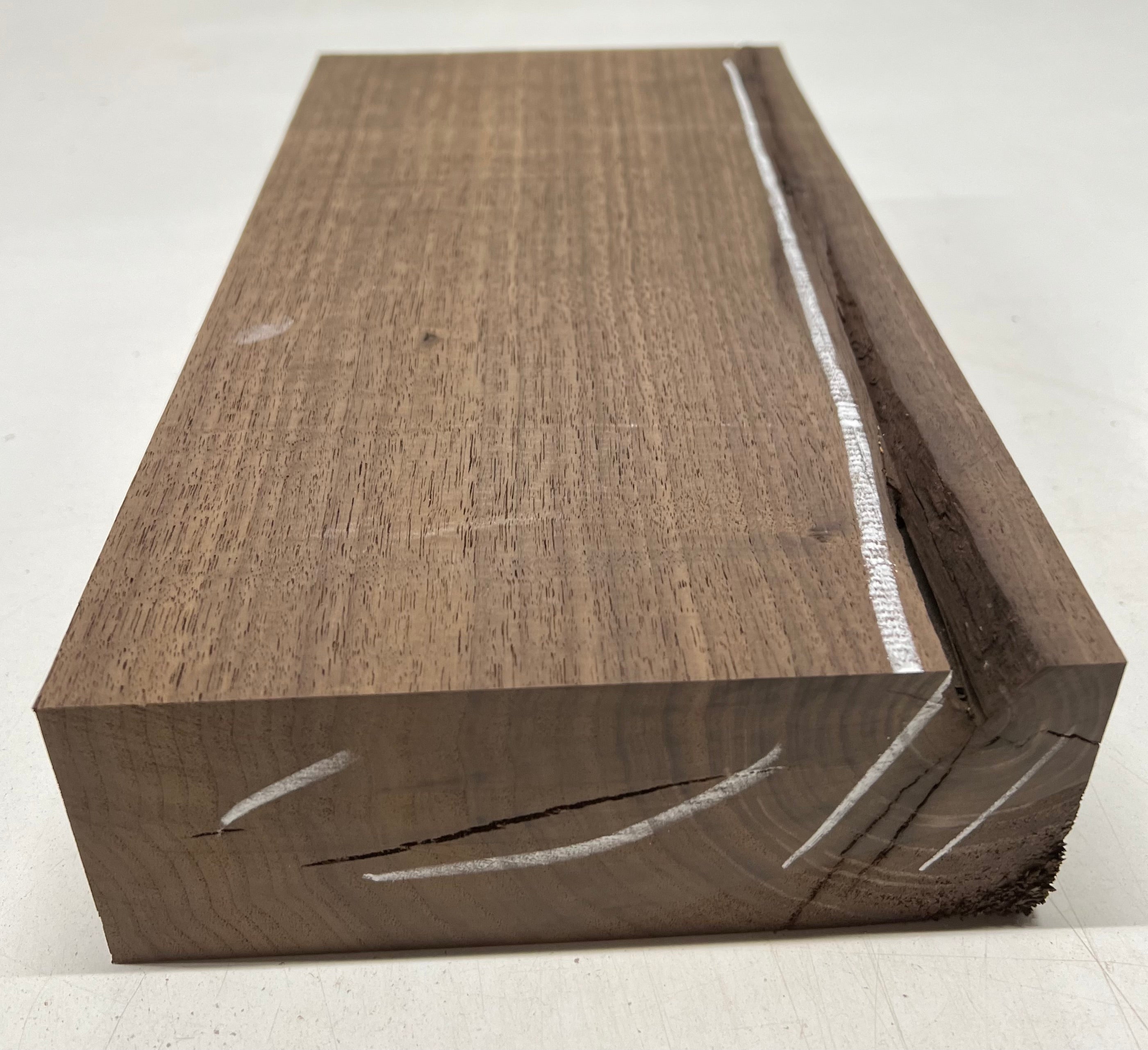 Black Walnut Lumber Board Wood Blank 13"x7"x 2-3/4" #304 - Exotic Wood Zone - Buy online Across USA 