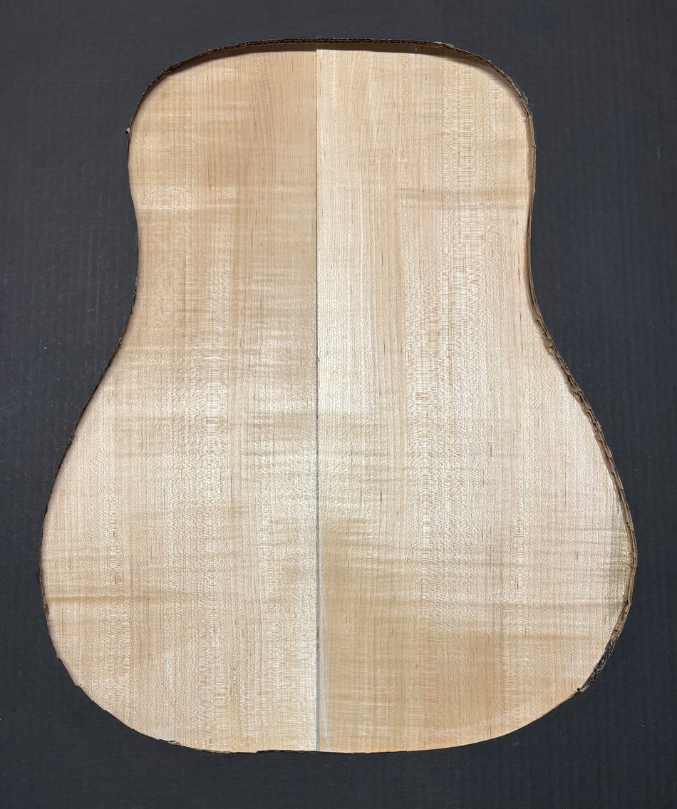 Flame Hard Maple Dreadnought Guitar Back and Side Set  #945
