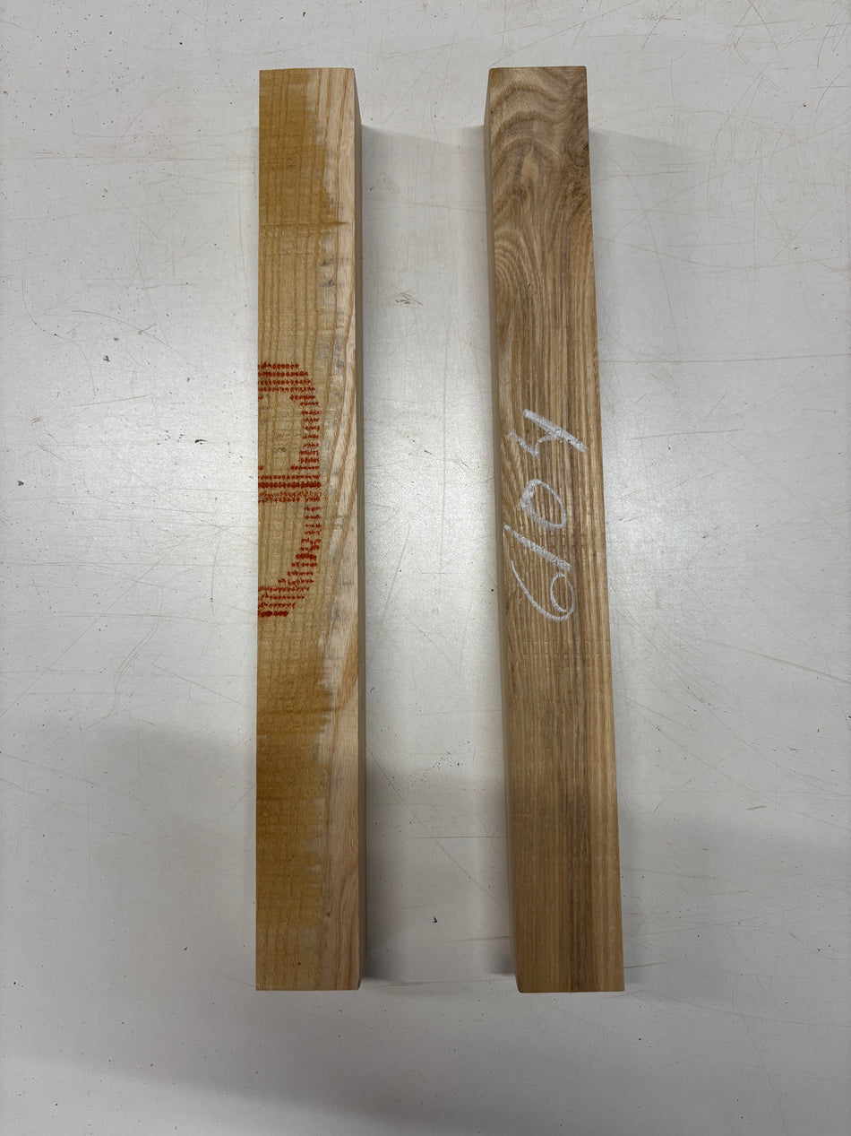 2 Pack, White Ash Turning Wood Blanks 18"x2"x1-7/8"#6104