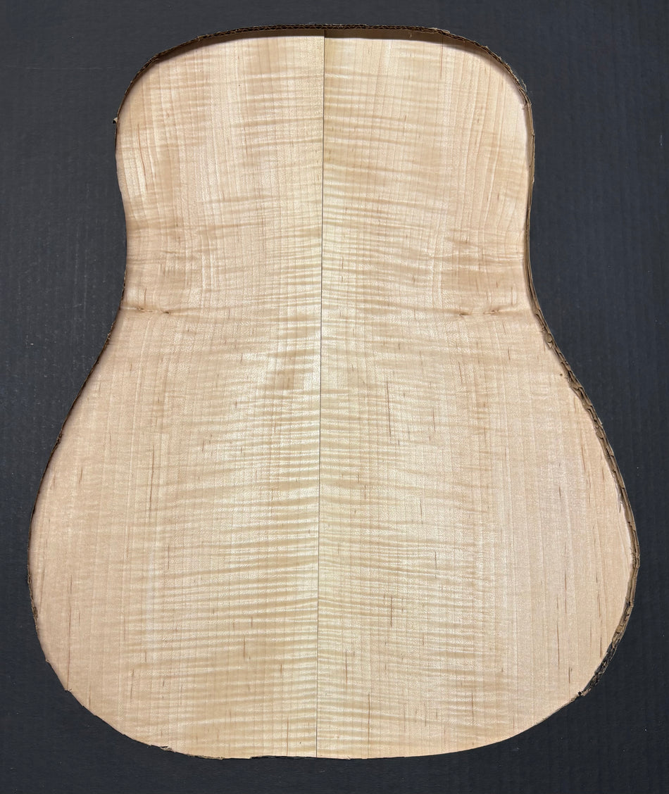 Flame Hard Maple Dreadnought Guitar Back and Side Set  #948