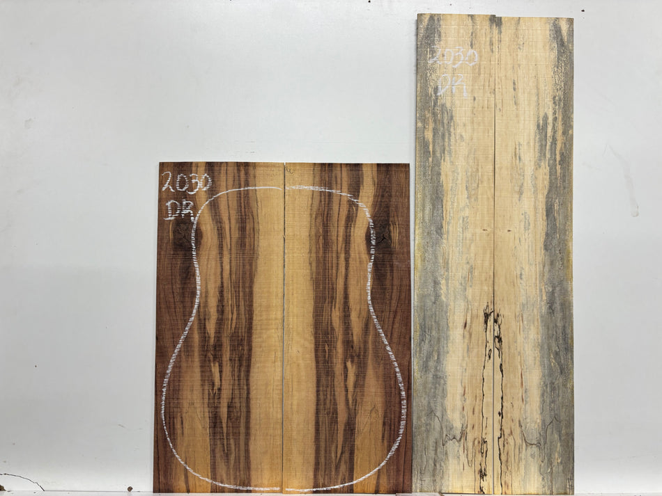 Juego de fondo y aros de guitarra de grado AAAA Dreadnought de palisandro de la India Oriental #61 