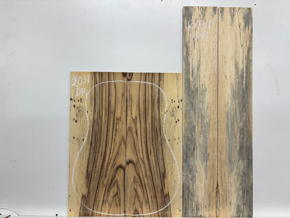 Juego de fondo y aros de guitarra de grado AAAA Dreadnought de palisandro de la India Oriental #61 