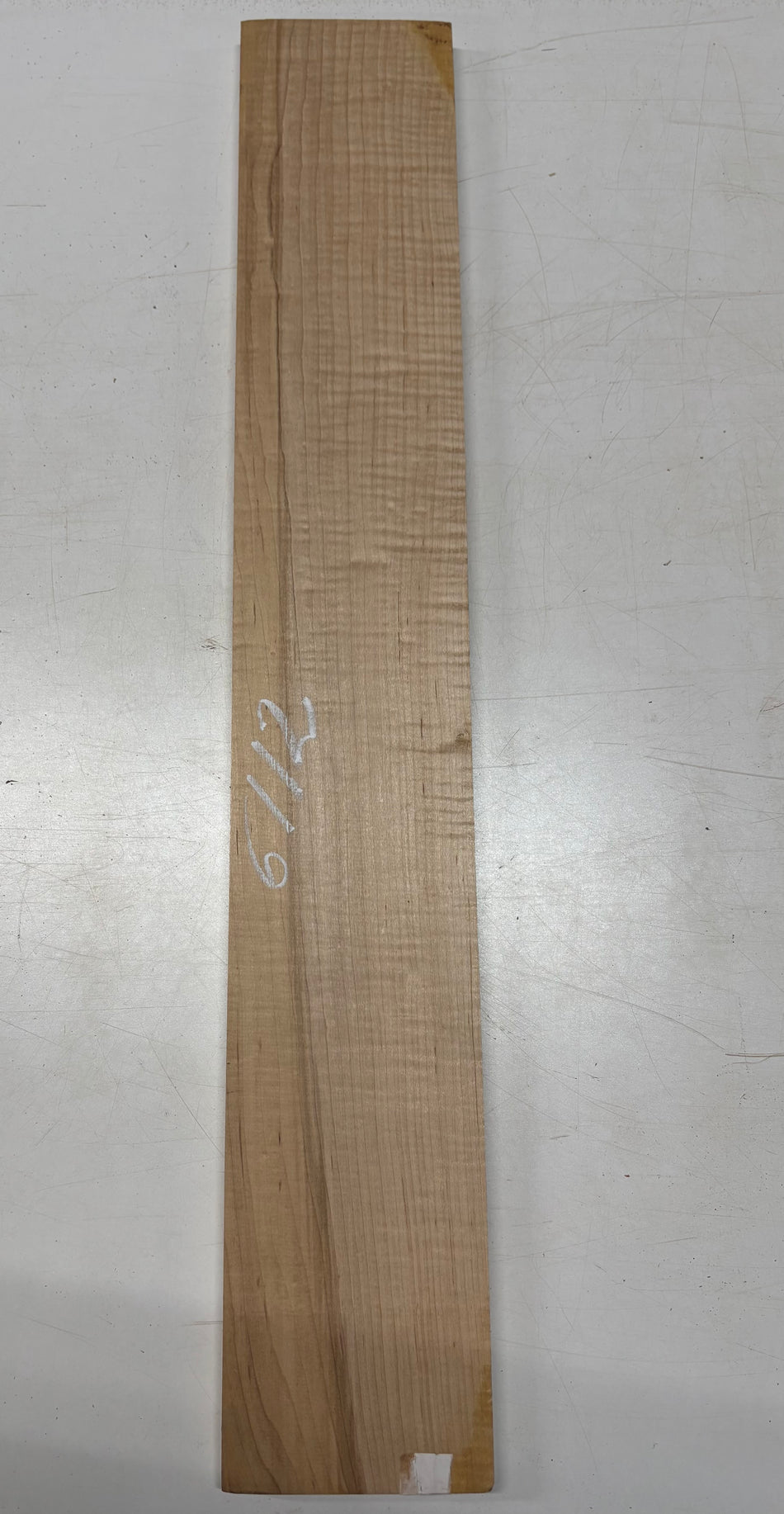 1 Piece, Flame Hard Maple Lumber Board Blank 33"x5-1/4"x3/4"#6112
