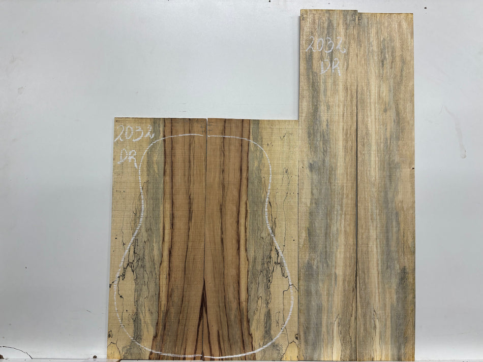 Juego de fondo y aros de guitarra de grado AAAA Dreadnought de palisandro de la India Oriental #61 