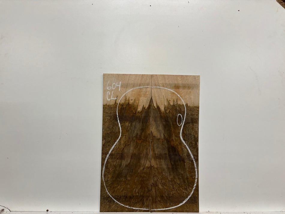 Figured Flame Mango Classical Defective Guitar Back and Side Set #604