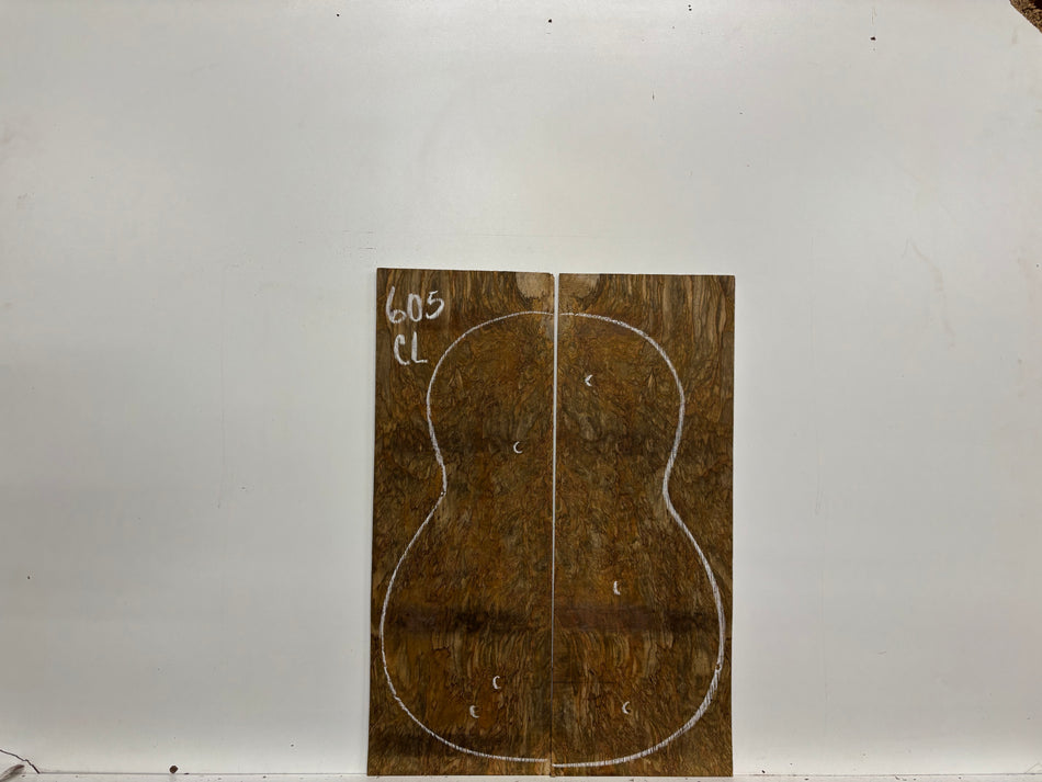 Figured Flame Mango Classical Defective Guitar Back and Side Set #605