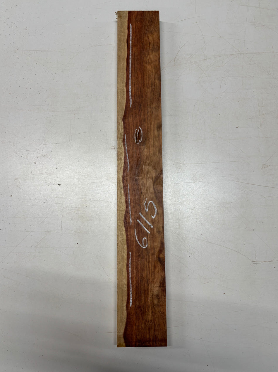 1 Piece, Bicolor Granadillo Guitar Neck Blank  27"x3-5/8"x1-1/8"#6115