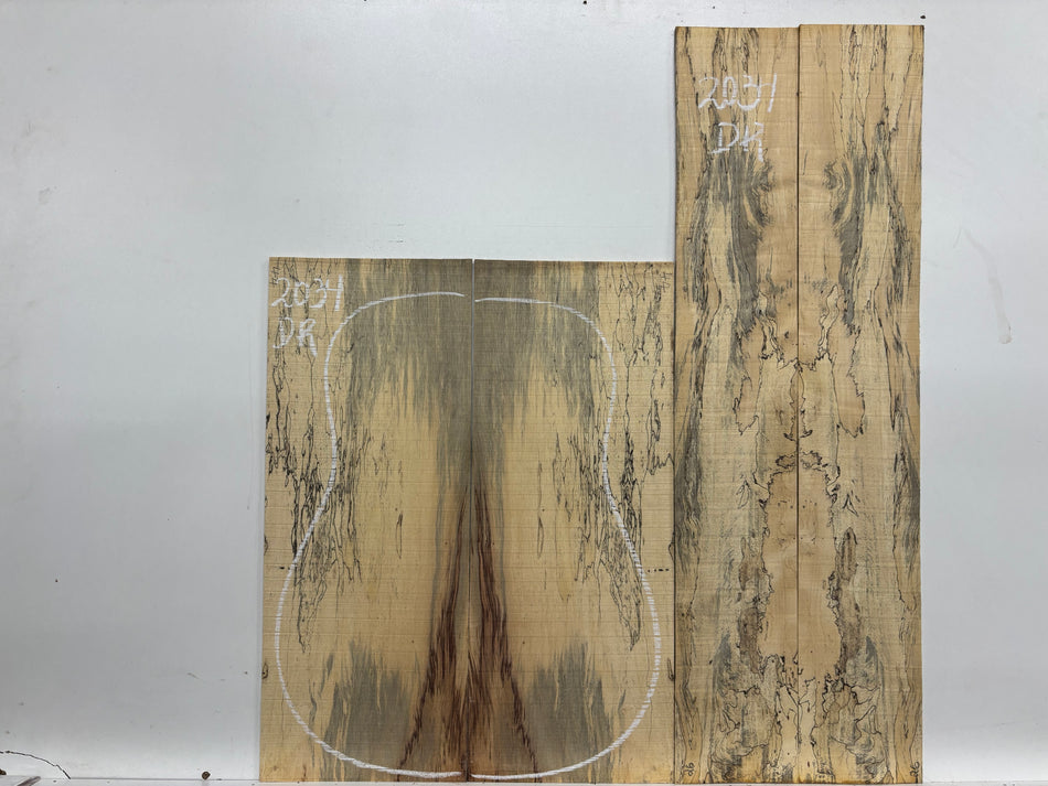 Juego de fondo y aros de guitarra de grado AAAA Dreadnought de palisandro de la India Oriental #61 