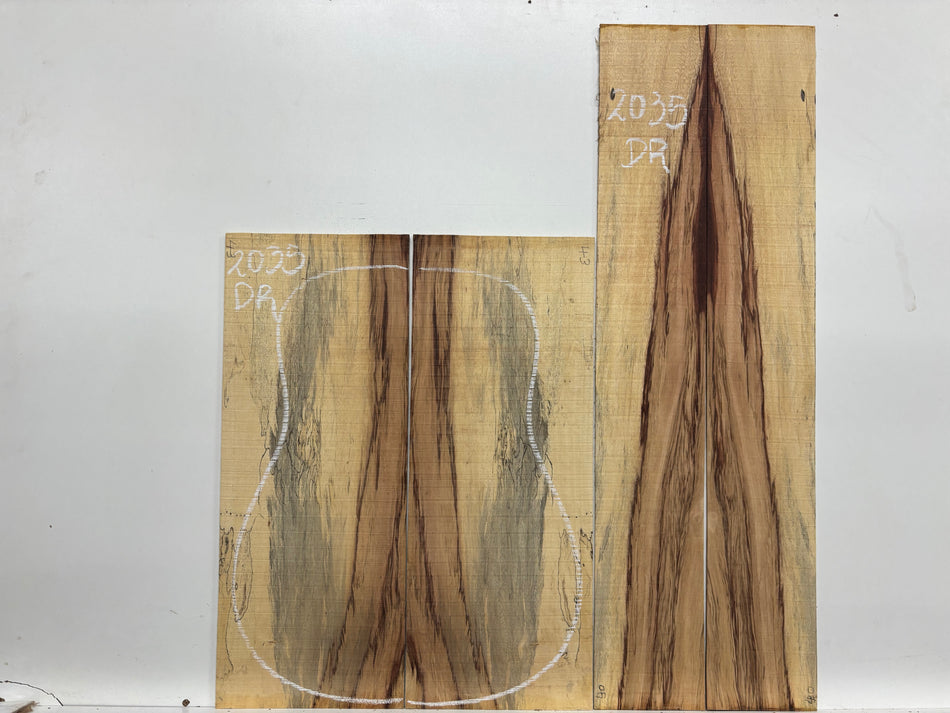 Royal Red Tamarind Dreadnought Guitar Back and Side Set #2035