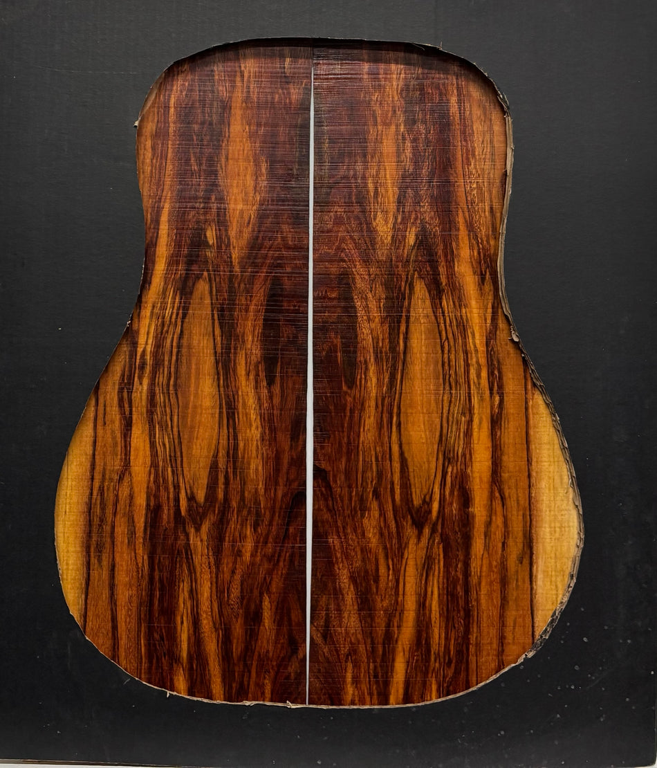 Royal Red Tamarind Dreadnought Guitar Back and Side Set #2036