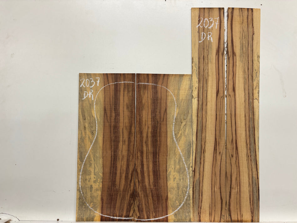 Royal Red Tamarind Dreadnought Guitar Back and Side Set #2037