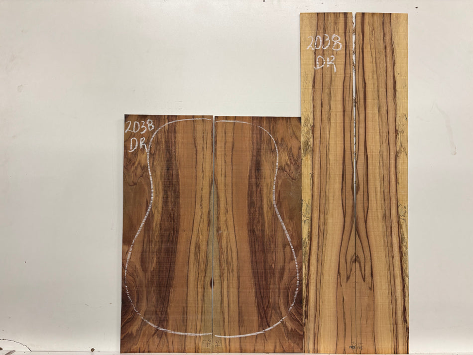 Royal Red Tamarind Dreadnought Guitar Back and Side Set #2038