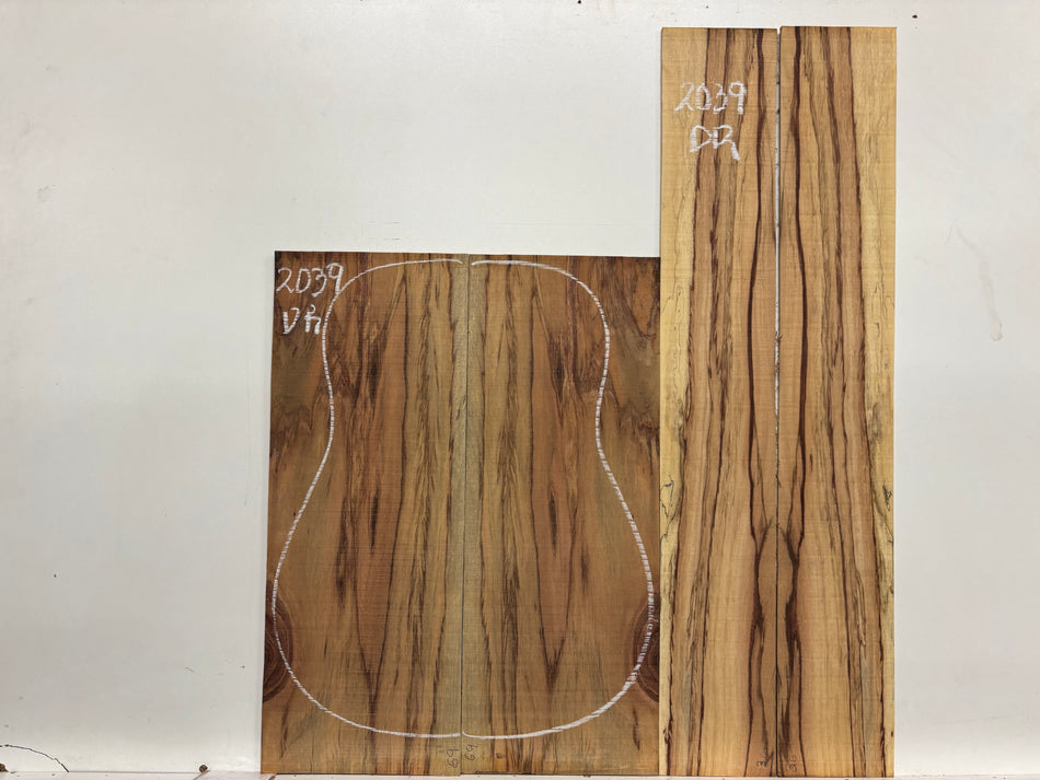 Royal Red Tamarind Dreadnought Guitar Back and Side Set #2039