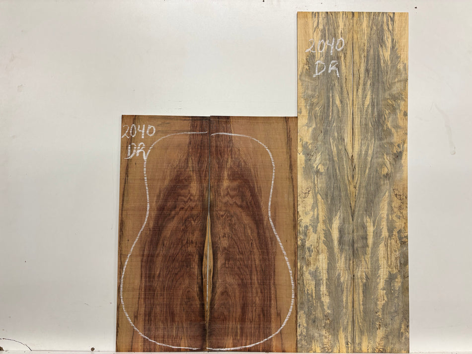 Royal Red Tamarind Dreadnought Guitar Back and Side Set #2040