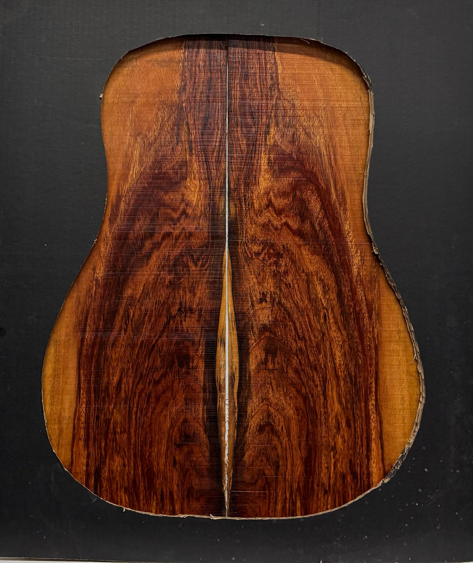 Royal Red Tamarind Dreadnought Guitar Back and Side Set #2040