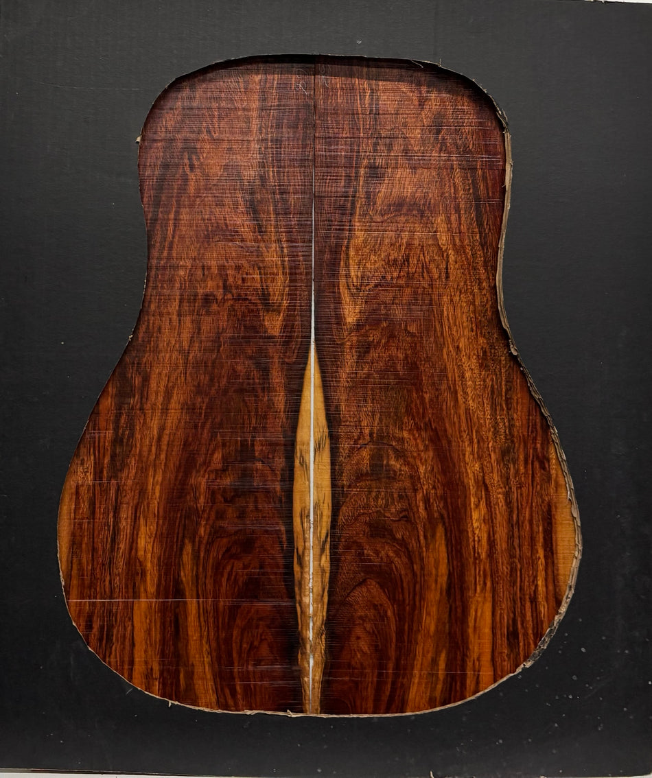 Royal Red Tamarind Dreadnought Guitar Back and Side Set #2041