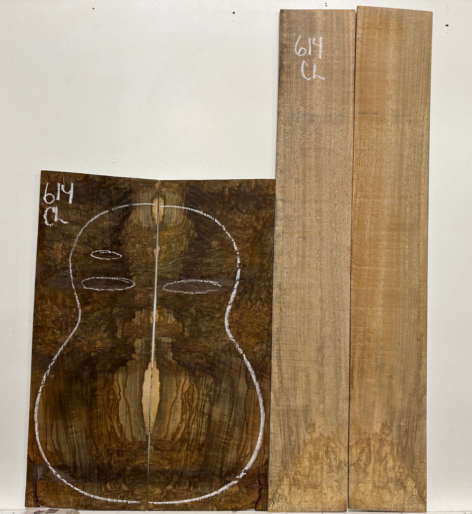 Set de fondo y aros de guitarra clásica figurada de palisandro indio #330