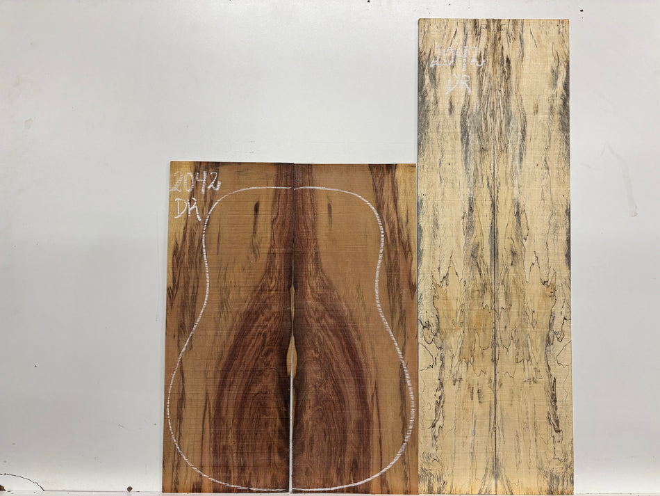 Royal Red Tamarind Dreadnought Guitar Back and Side Set #2042