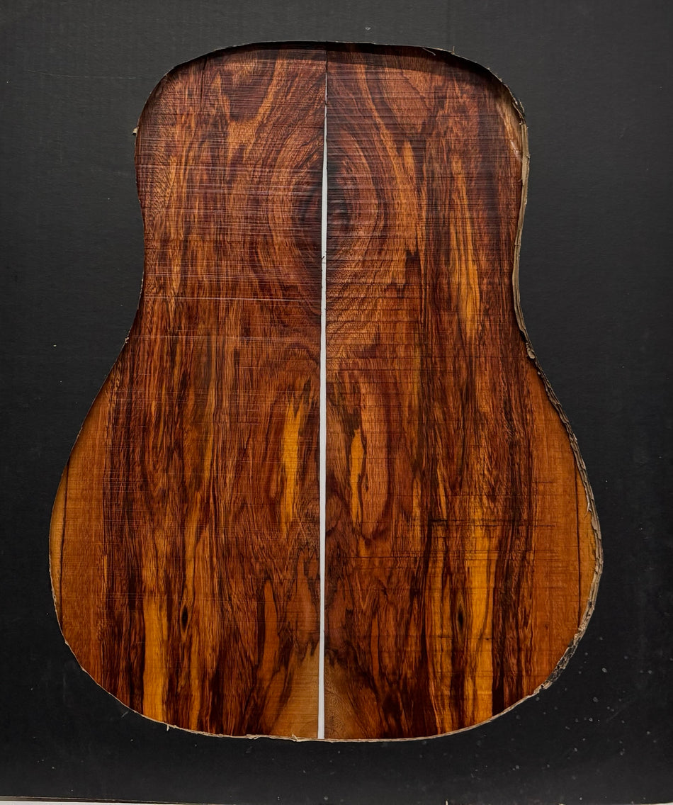 Royal Red Tamarind Dreadnought Guitar Back and Side Set #2043