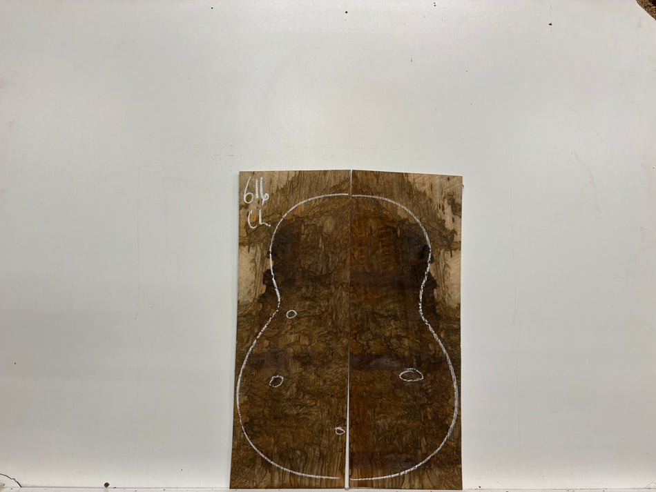 Figured Flame Mango Classical Defective Guitar Back and Side Set #616