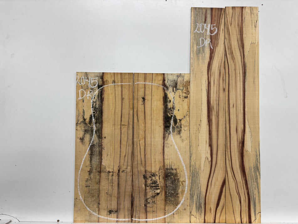 Royal Red Tamarind Dreadnought Guitar Back and Side Set #2045