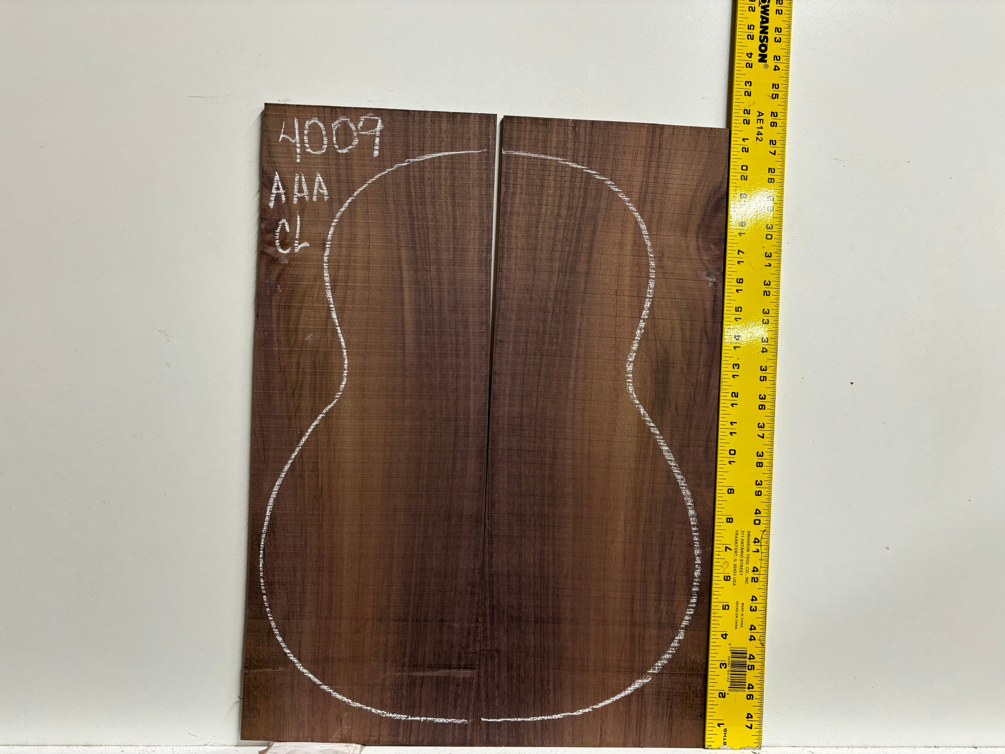 East Indian Rosewood Classical Guitar Back Set - AAA Grade #4009 Exotic Wood Zone 