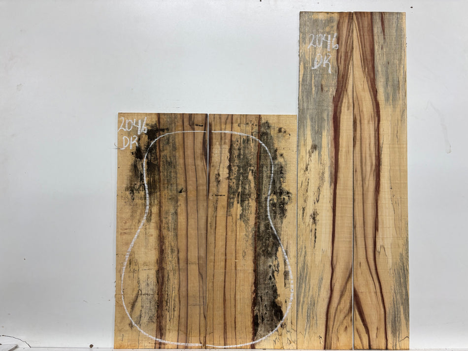 Royal Red Tamarind Dreadnought Guitar Back and Side Set #2046