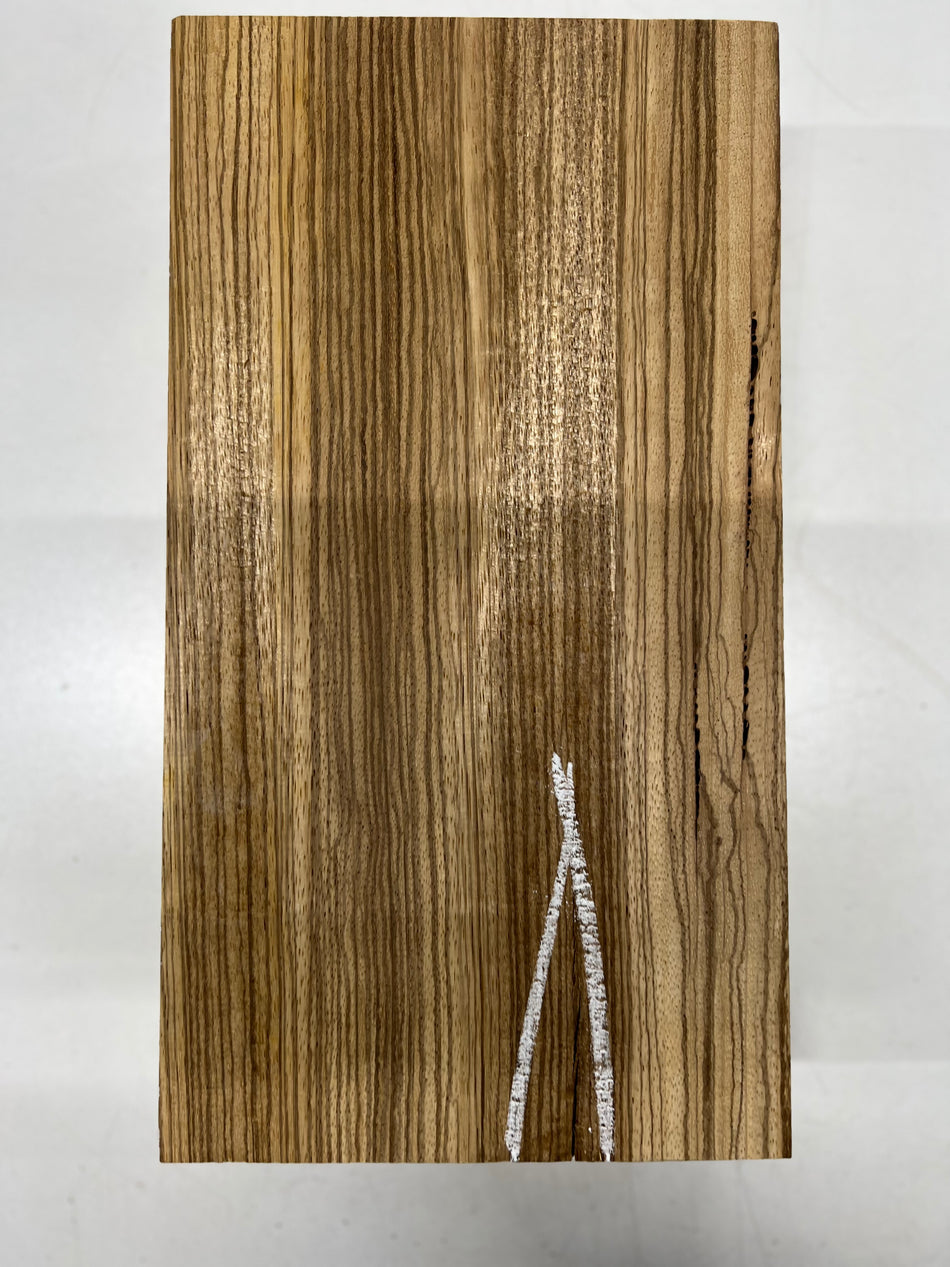 Zebrawood Lumber Board Wood Blank 14"x 7-1/2"x 3" #354 - Exotic Wood Zone - Buy online Across USA 