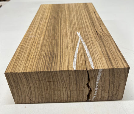 Zebrawood Lumber Board Wood Blank 14"x 7-1/2"x 3" #354 - Exotic Wood Zone - Buy online Across USA 