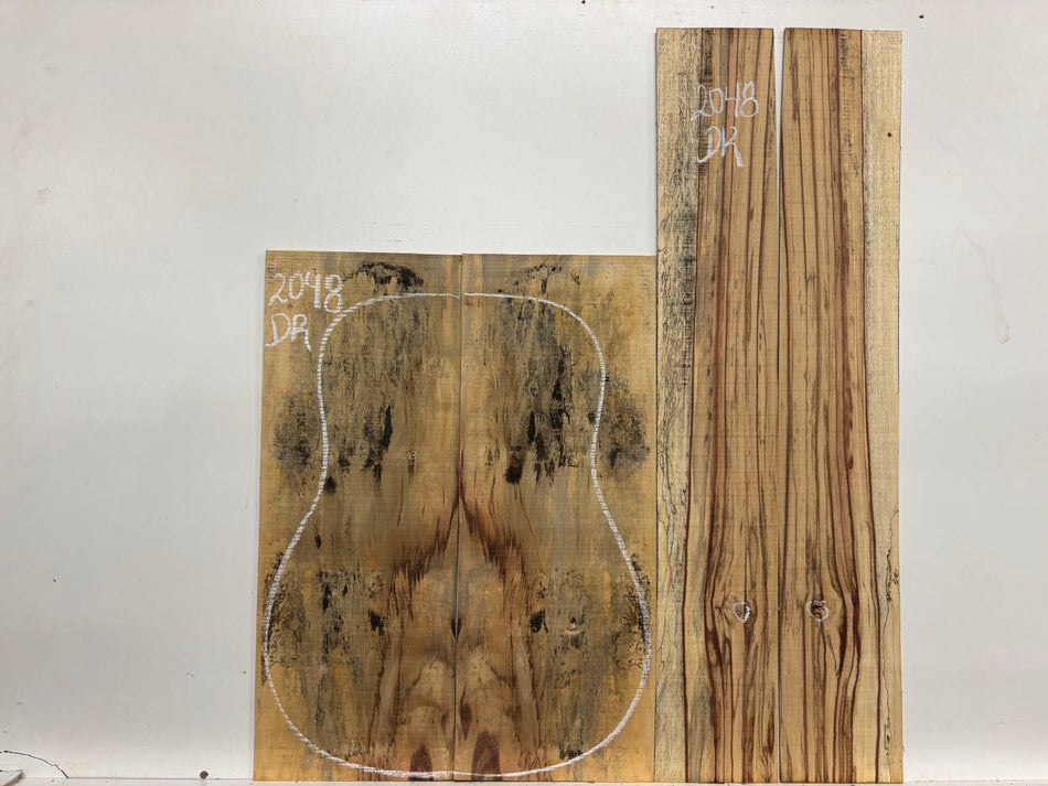 Royal Red Tamarind Dreadnought Guitar Back and Side Set #2048