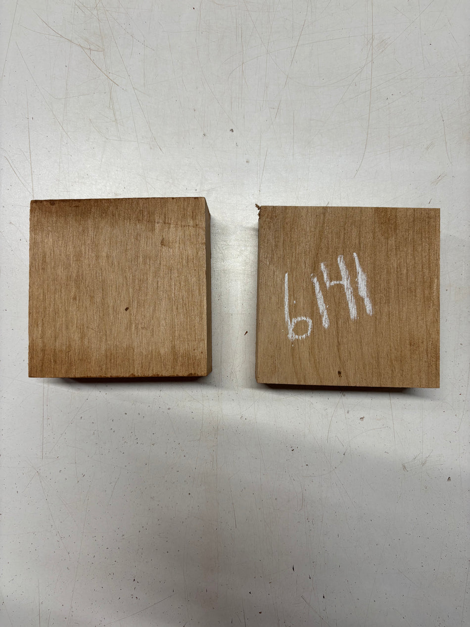 2 Pack, Red Alder Bowl Blank 5"x5"x1-7/8"#6141