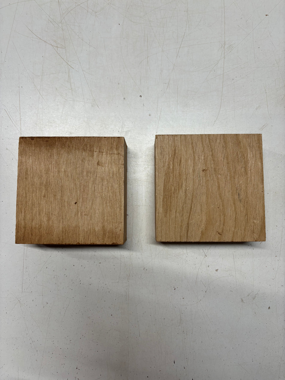 2 Pack, Red Alder Bowl Blank 5"x5"x1-7/8"#6141