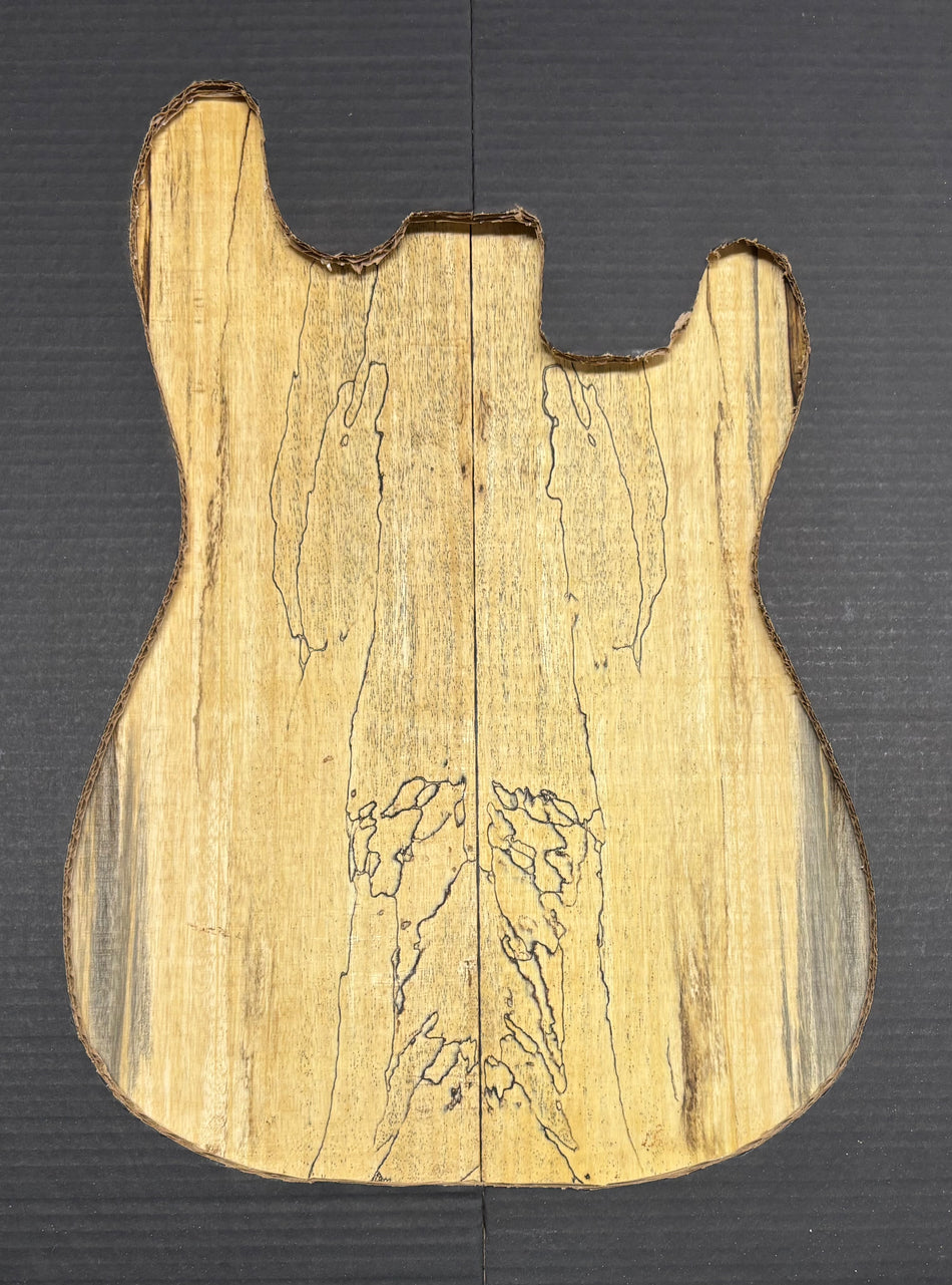 Spalted Tamarind Guitar Carved Top - 22” x 7-1/2” x 7/8” #811